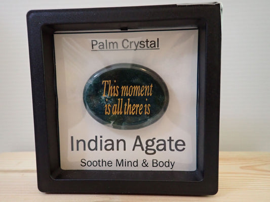 Indian Agate Palm Stone - This moment is all there is
