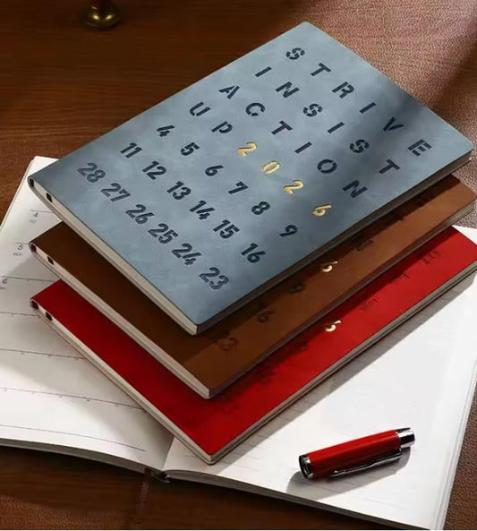 Planner (Velvet Cover): 2026 January till December