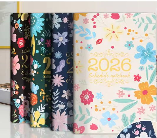 Planner (Flowery Cover): 2026 January till December