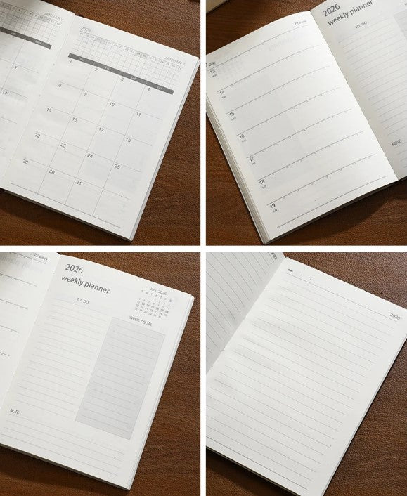 Planner (Velvet Cover): 2026 January till December