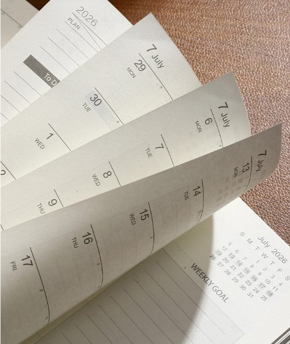 Planner (Velvet Cover): 2026 January till December