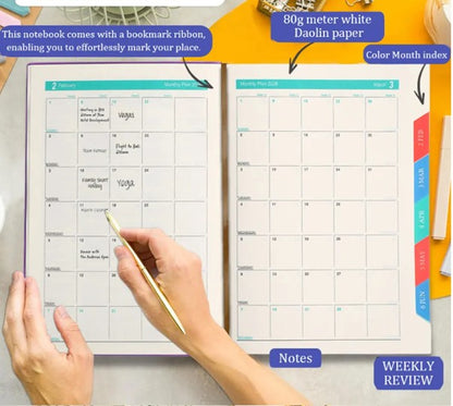 Planner (Flowery Cover): 2026 January till December