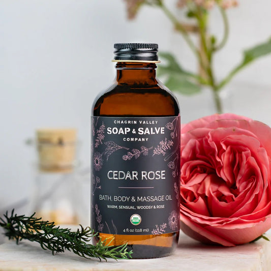 Bath & Body Oil: Cedar Rose (CV)