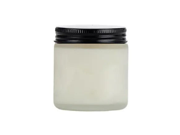 "Wisdom Gem" Candle - Soy (Mason Jar Frosted White Black Lid)