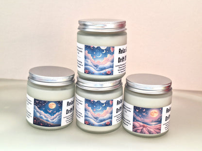 Candles in Glass Jars - Relax & Drift Off