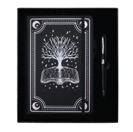 Journal Gift Set - Tree Silver