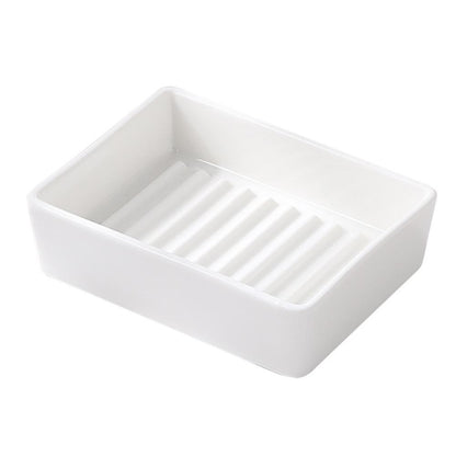 Soap Dish Ceramic White (E06)